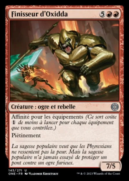 Finisseur d'Oxidda, carte Magic ONE 143 — extension Tous Phyrexians