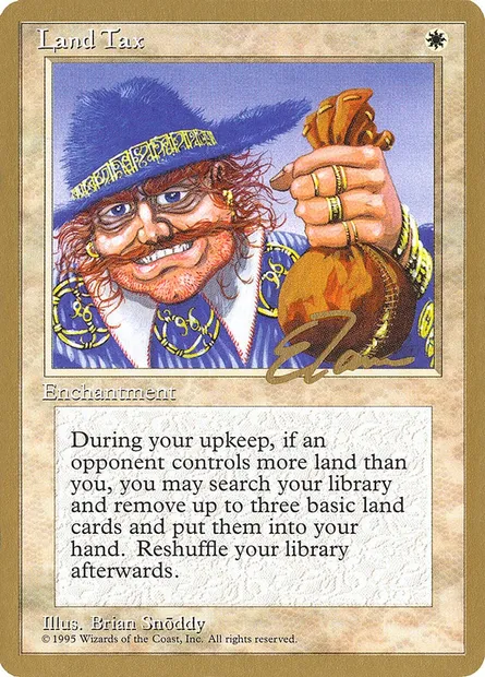 Land Tax, Magic card PTC et34 — Pro Tour Collector Set set