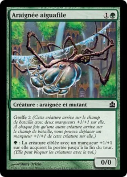 Araignée aiguafile, carte Magic CMD 141 — extension Commander 2011