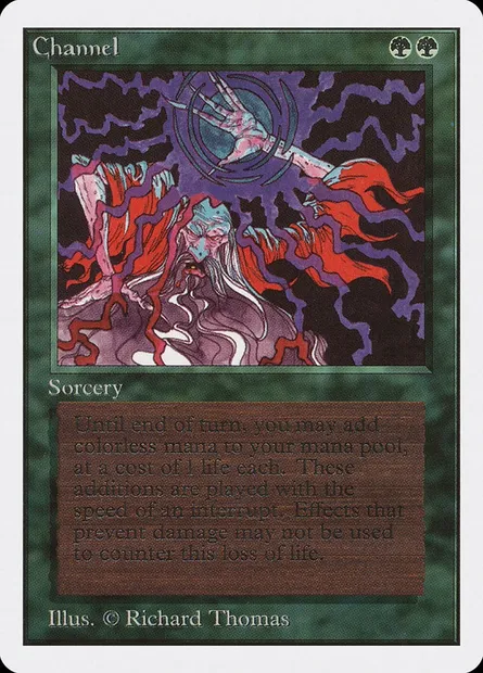 Channel, Magic card 2ED 189 — Unlimited Edition set