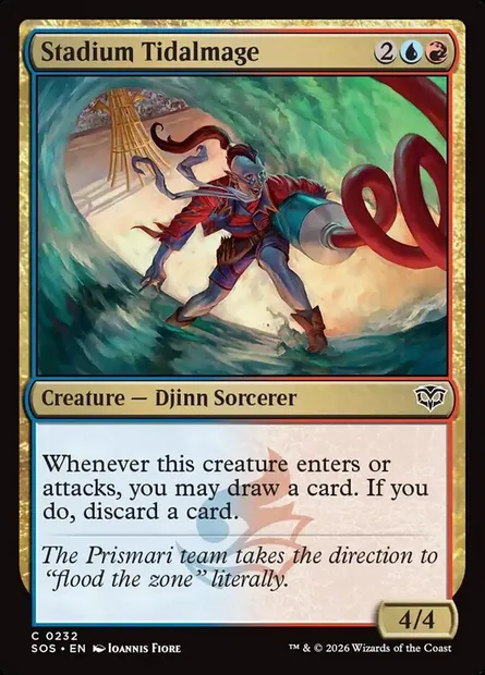 Stadium Tidalmage, Magic card SOS 232 — Secrets of Strixhaven set