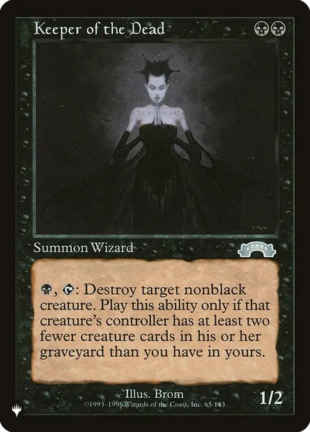 Keeper of the Dead, Magic card PLST EXO-65 — The List set