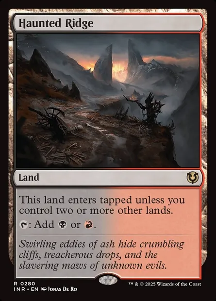 Haunted Ridge, Magic card INR 280 — Innistrad Remastered set