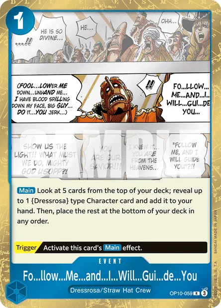 Fo...llow...Me...and...I...Will...Gui...de...You, One Piece card OP10-059 — ROYAL BLOOD set