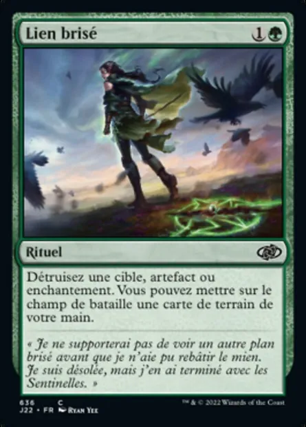Lien brisé, carte Magic J22 636 — extension Jumpstart 2022