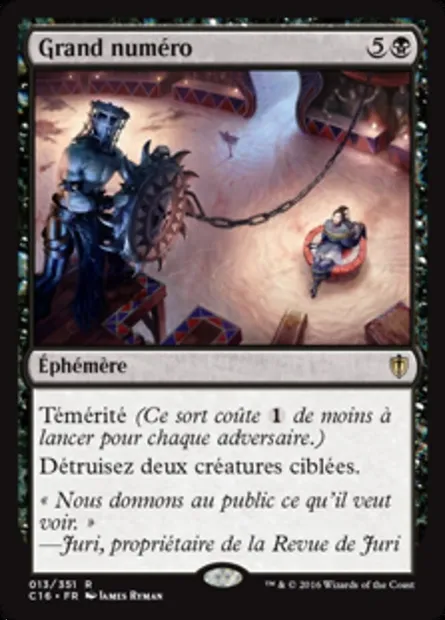 Grand numéro, carte Magic C16 13 — extension Commander 2016