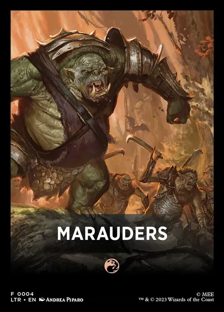 Marauders, carte Magic FLTR 4 — extension Tales of Middle-earth Front Cards
