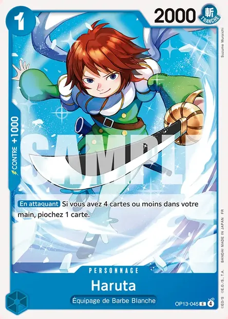Haruta, carte One Piece OP13-045 — extension SUCCESSEURS