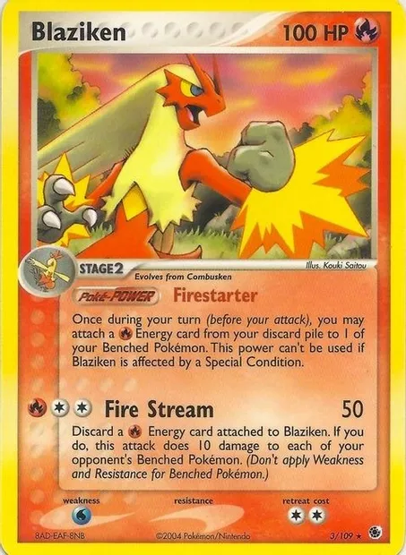 Blaziken, Pokémon card EXBS 003 — EX Battle Stadium set