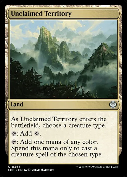 Unclaimed Territory, Magic card LCC 366 — The Lost Caverns of Ixalan Commander set