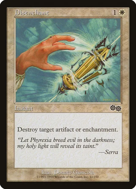 Désenchantement, carte Magic USG 12 — extension Epopée d'Urza