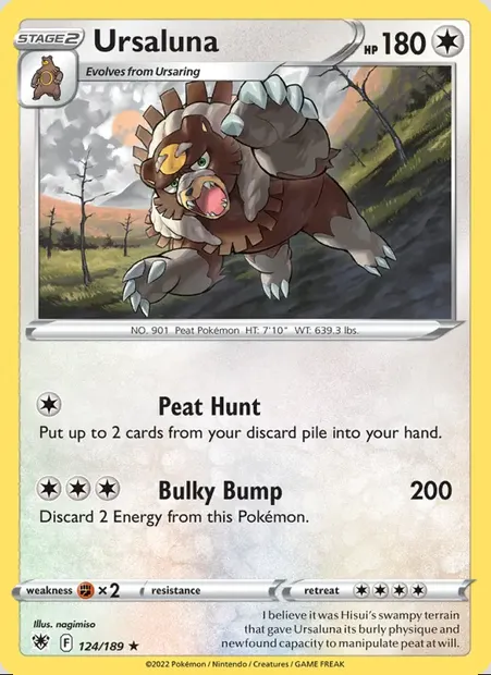 Ursaluna, Pokémon card ASR 124 — Astral Radiance set