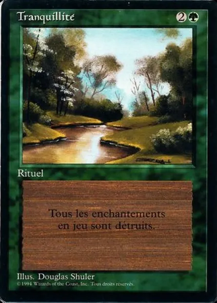 Tranquilité, carte Magic FBB 221 — extension Foreign Black Border