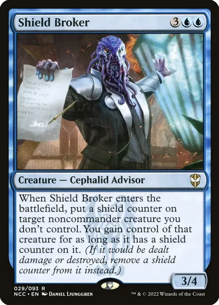 Shield Broker, Magic card NCC 29 — New Capenna Commander set