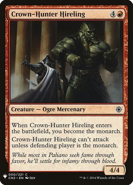 Crown-Hunter Hireling, carte Magic PLST CN2-50 — extension The List