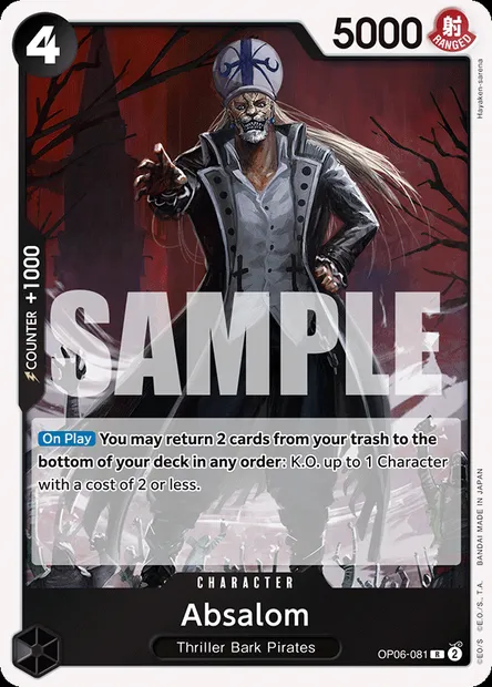 Absalom, One Piece card OP06-081 — WINGS OF THE CAPTAIN set
