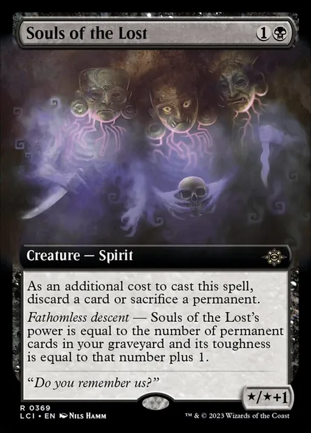 Souls of the Lost, Magic card LCI 369 — The Lost Caverns of Ixalan set