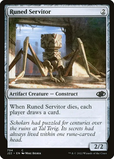 Runed Servitor, Magic card J22 794 — Jumpstart 2022 set