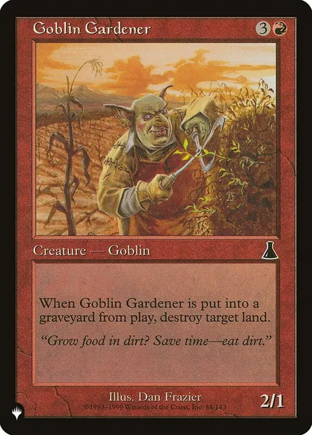 Goblin Gardener, Magic card PLST UDS-84 — The List set