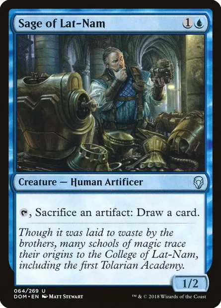 Sage of Lat-Nam, Magic card DOM 64 — Dominaria set