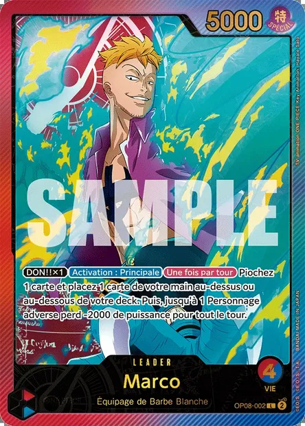Marco, carte One Piece OP08-002 — extension TWO LEGENDS