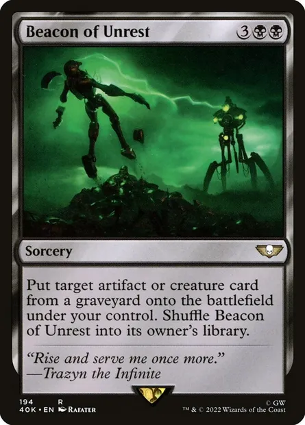 Beacon of Unrest, Magic card 40K 194 — Warhammer 40,000 Commander set