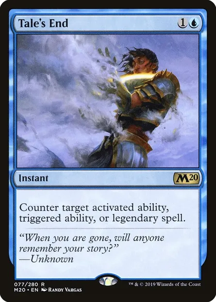 Tale's End, Magic card M20 77 — Core Set 2020 set