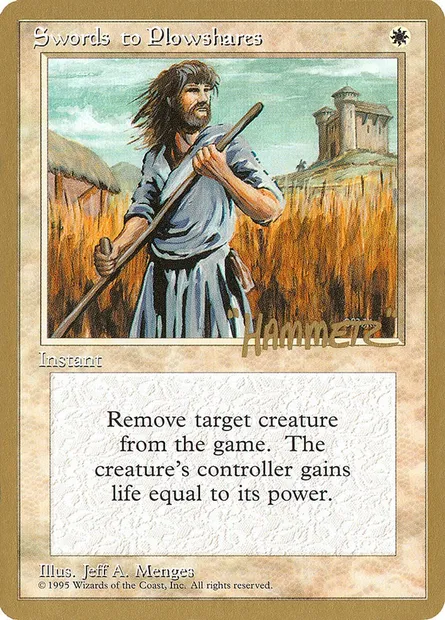 Swords to Plowshares, Magic card PTC shr52 — Pro Tour Collector Set set