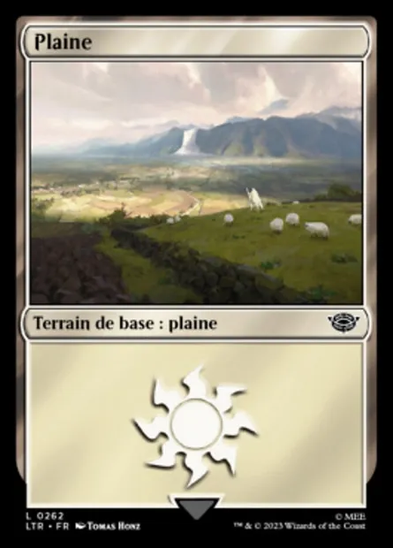 Plaine, carte Magic LTR 262 — extension Le Seigneur des Anneaux : chroniques de la Terre du Milieu