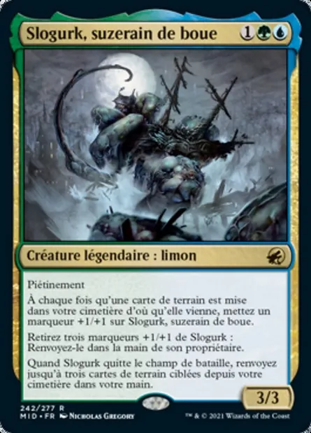 Slogurk, suzerain de boue, carte Magic MID 242 — extension Innistrad : chasse de minuit