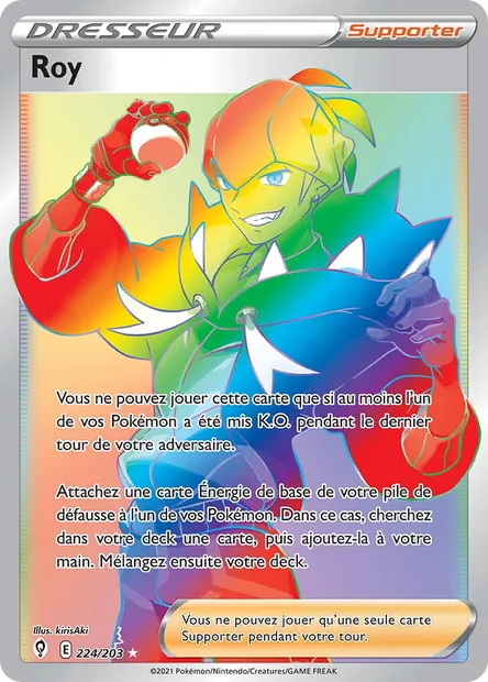 Roy, carte Pokémon EVS 224 — extension Évolution Céleste