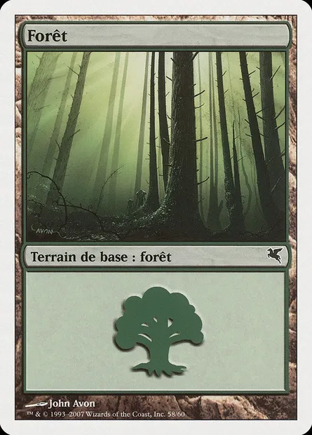 Forêt, carte Magic PSAL J58 — extension Salvat 2005