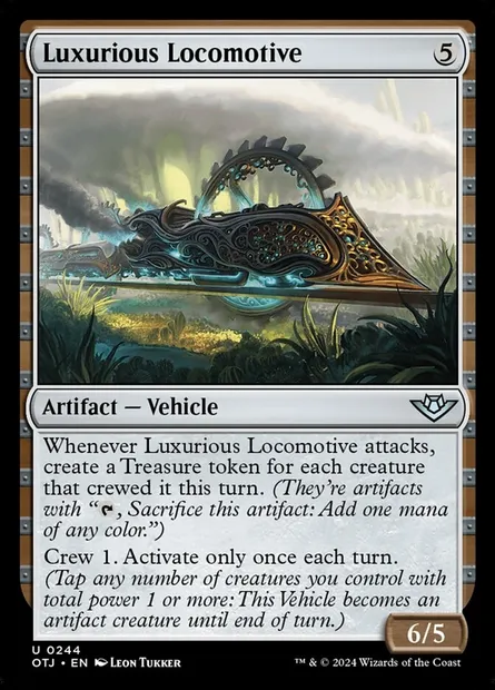 Luxurious Locomotive, Magic card OTJ 244 — Outlaws of Thunder Junction set