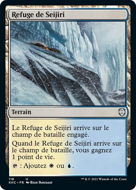 Refuge de Seijiri, carte Magic KHC 118 — extension Kaldheim Commander