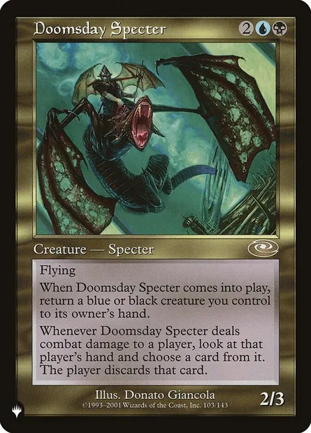 Doomsday Specter, Magic card PLS 103 — The List set
