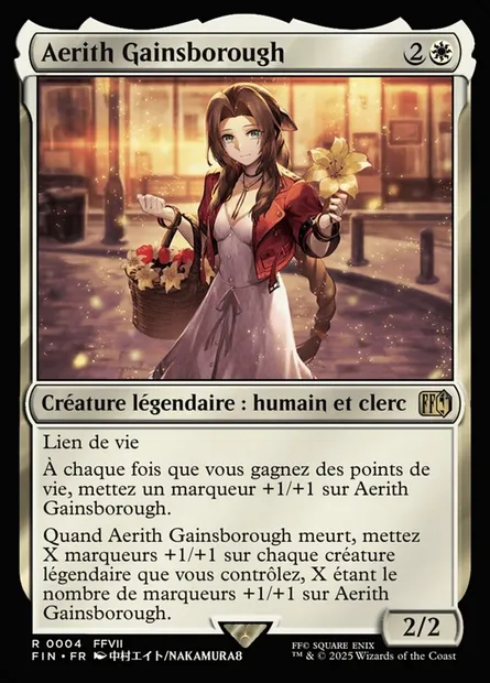 Aerith Gainsborough, carte Magic FIN 4 — extension Final Fantasy