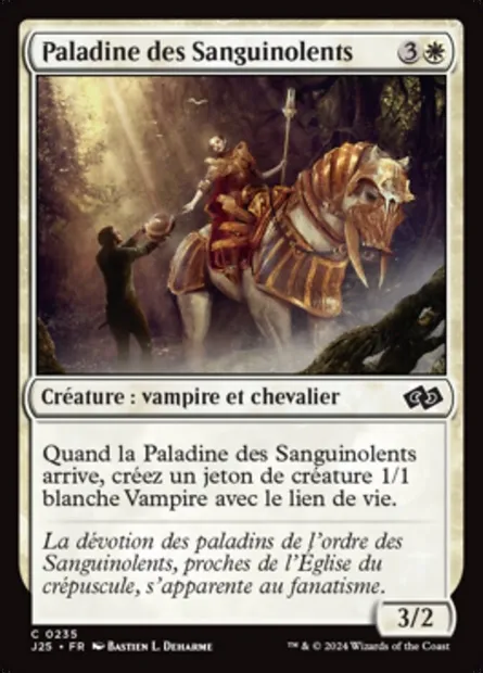 Paladine des Sanguinolents, carte Magic J25 235 — extension Foundations Jumpstart