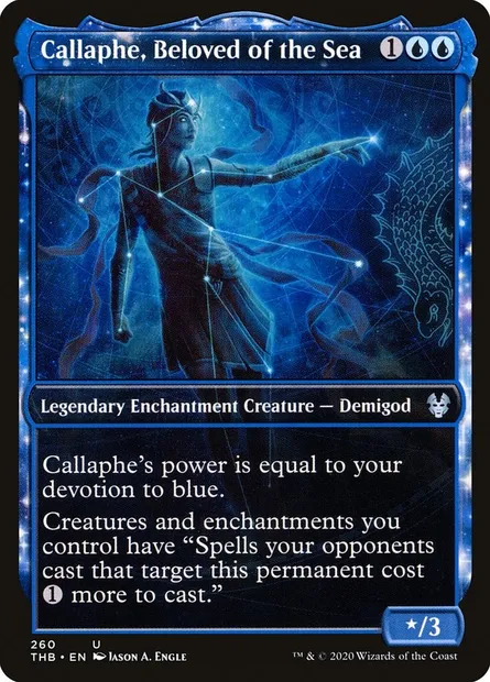Callaphe, Beloved of the Sea, Magic card THB 260 — Theros Beyond Death set