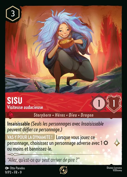 Sisu - Visiteuse audacieuse, carte Disney Lorcana P3-009 — extension P3