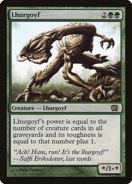 Lhurgoyf, Magic card 8ED 259★ — Eighth Edition set