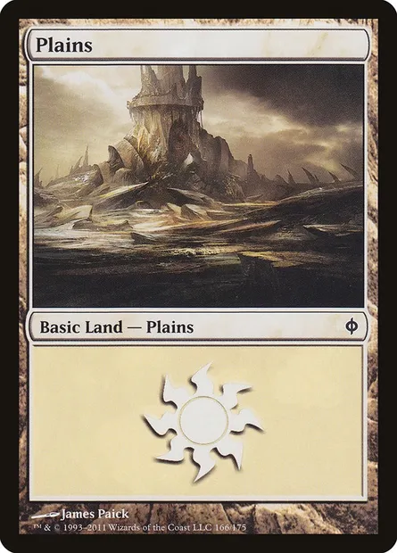 Plains, Magic card NPH 166 — New Phyrexia set