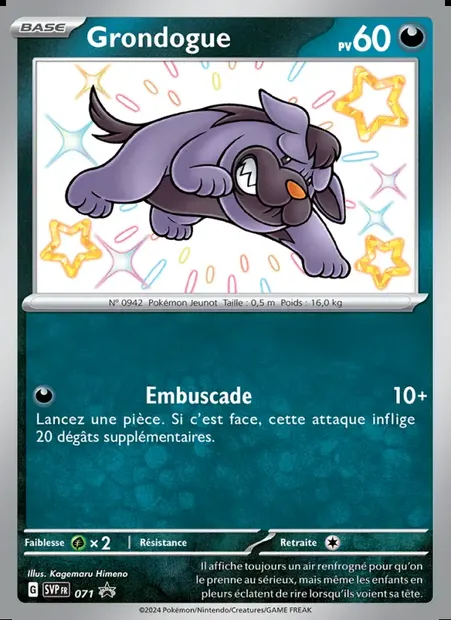Grondogue, carte Pokémon PR-SV 071 — extension SVP Black Star Promos