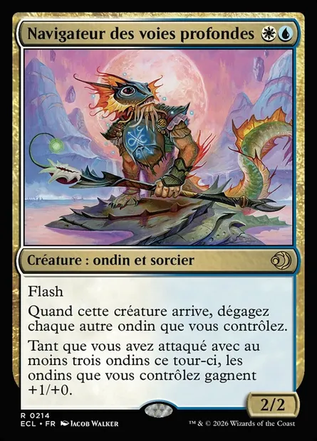 Navigateur des voies profondes, carte Magic ECL 214 — extension Lorwyn Eclipsed