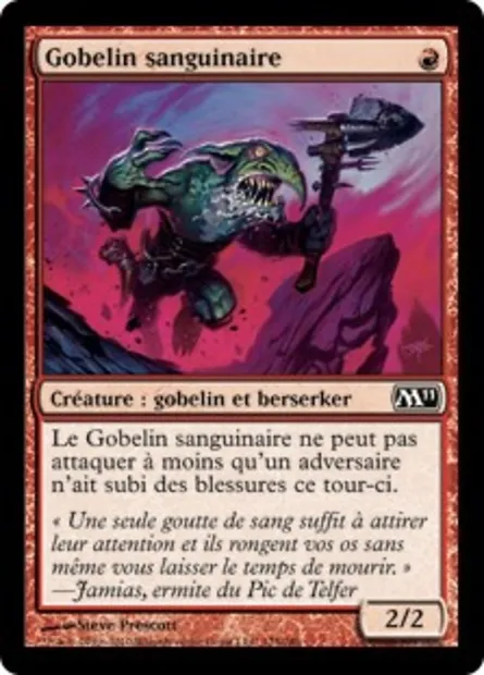 Gobelin sanguinaire, carte Magic M11 125 — extension Magic 2011