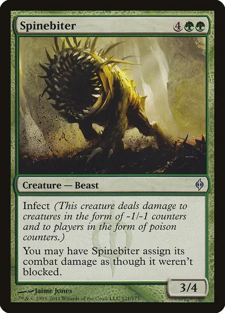 Spinebiter, Magic card NPH 121 — New Phyrexia set