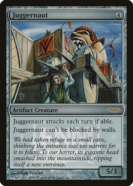 Juggernaut, Magic card F05 7 — Friday Night Magic 2005 set