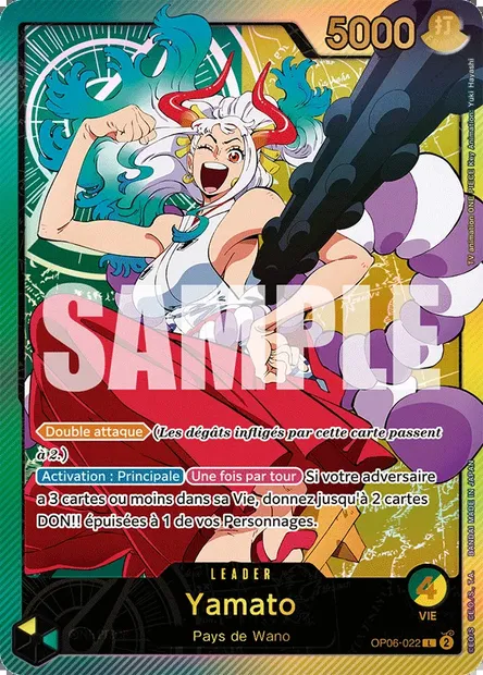 Yamato, carte One Piece OP06-022 — extension ONE PIECE CARD THE BEST