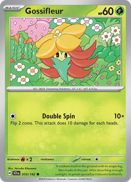 Gossifleur, Pokémon card SCR 010 — Stellar Crown set