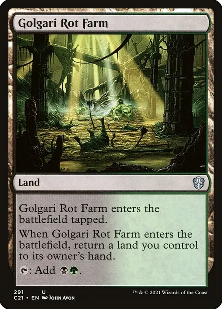 Golgari Rot Farm, Magic card C21 291 — Commander 2021 set