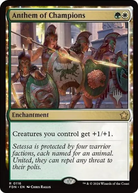 Antienne des champions, carte Magic PFDN 116p — extension Foundations Promos